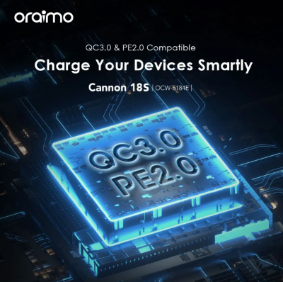 Picture of oraimo Cannon 18S oraimo Cannon 18S 18W Wall Charger Kit (OCW-5184E)