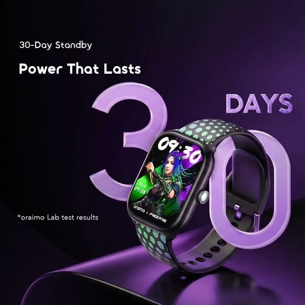 Picture of Oraimo Watch 6 Lite Smart Watch OSW-809 Shadow Green with Bold Color Options and Real Time Smart Notifications
