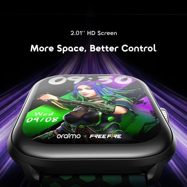 Picture of Oraimo Watch 6 Lite Smart Watch OSW-809 Shadow Green with Bold Color Options and Real Time Smart Notifications