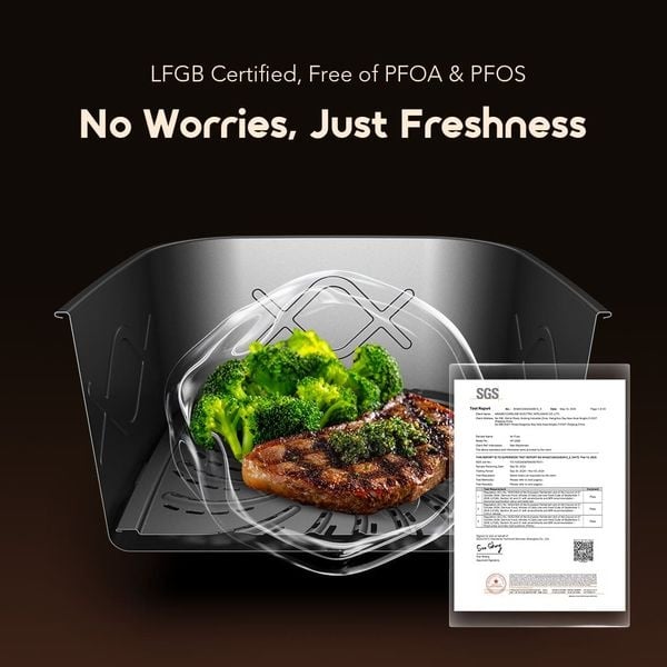 Picture of Oraimo NutriFry S1 Ultra 1500W 6L Air fryer ( OAF-521A )- GRAPHITBLACK 