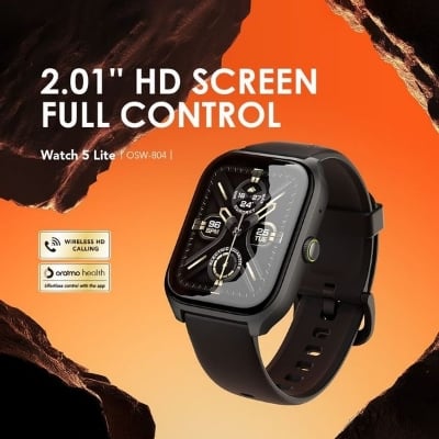 Picture of Oraimo Watch 5 Lite Smart Watch OSW-804 with 2.01 Inch HD Display and 100 Plus Sports Modes