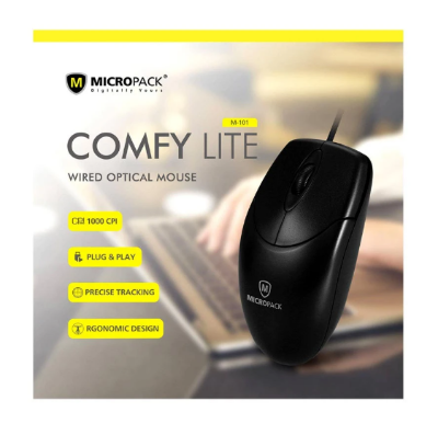 Picture of Micropack M101 Black Optical USB Mouse