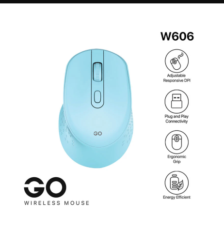 Picture of Fantech Go W606 Wireless Blue Optical Mouse
