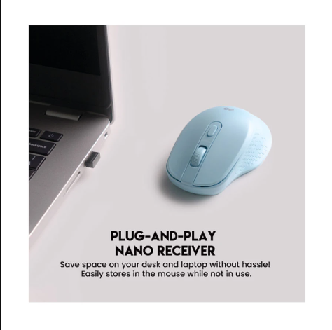 Picture of Fantech Go W606 Wireless Blue Optical Mouse
