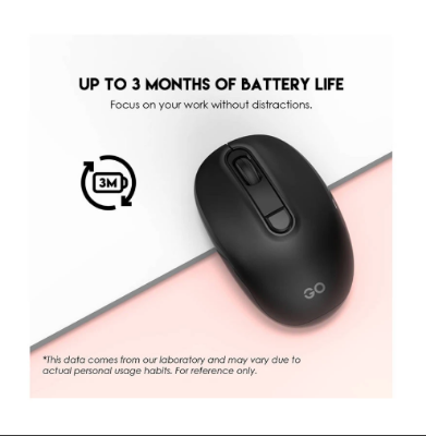 Picture of Fantech Go W192 Silent Wireless Black Optical Mouse