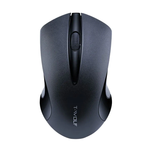 Picture of T-WOLF Q2 Wireless Black Optical Mouse