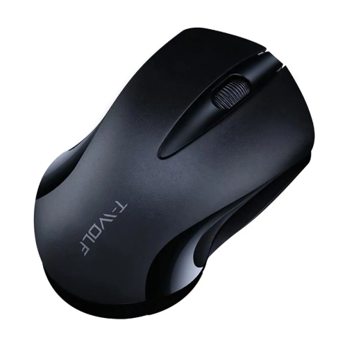 Picture of T-WOLF Q2 Wireless Black Optical Mouse
