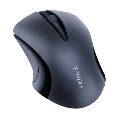Picture of T-WOLF Q2 Wireless Black Optical Mouse