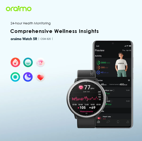 Picture of Oraimo Watch 5R Smart Watch | Free Delivery