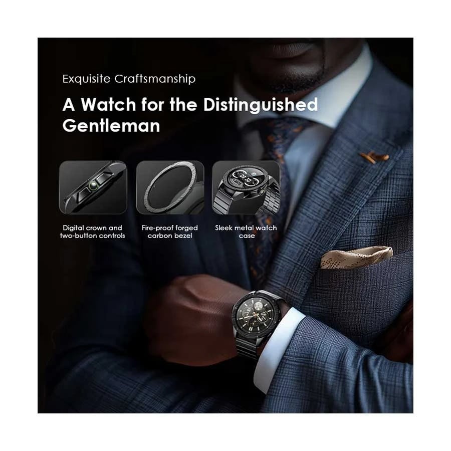 Picture of Oraimo Watch Pro NT 1.43inch AMOLED AI SmartWatch (OSW-850H)- Black