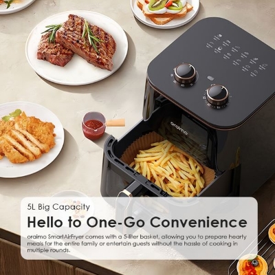 Picture of Oraimo SmartAirFryer 1500W Cooking Visible Smart Air Fryer ( OH-AF210N )