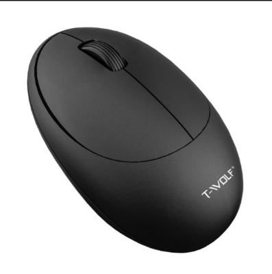 Picture of T-WOLF T87 Wireless (Dual Mode) Black Rechargeable Mouse