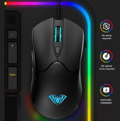 Picture of AULA S13 Wired Black Gaming Mouse