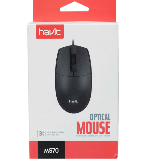 Picture of Havit MS70 Wired Optical Black Mouse