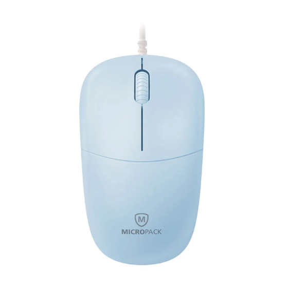 Picture of Micropack M-105 Silent Blue Wired Optical Mouse
