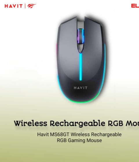 Picture of Havit MS68GT RGB Wireless Black Gaming Mouse