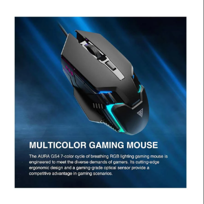 Picture of GAMDIAS AURA GS4 Wired Black Optical Gaming Mouse Product Id: 05.02.802.45  Special Price Tk 750  Save Extra Tk 100 on online order Regular Price Tk 810   Check Availability Quick Overview Type - Optical Gaming Mouse Connection Type - Wired Interface - US