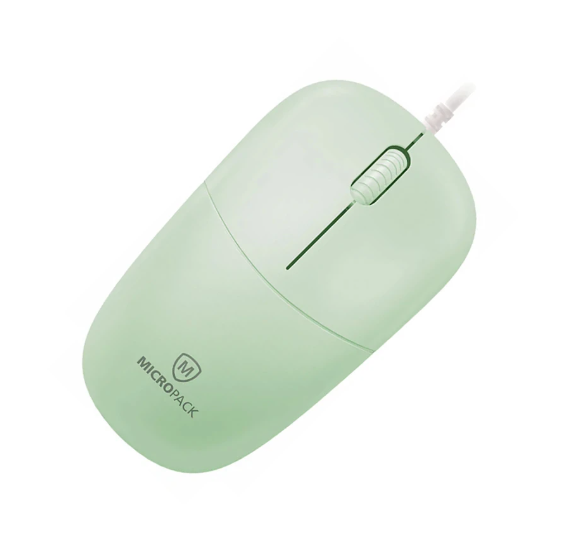 Picture of Micropack M-105 Silent Green Wired Optical Mouse