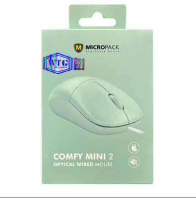 Picture of Micropack M-105 Silent Green Wired Optical Mouse