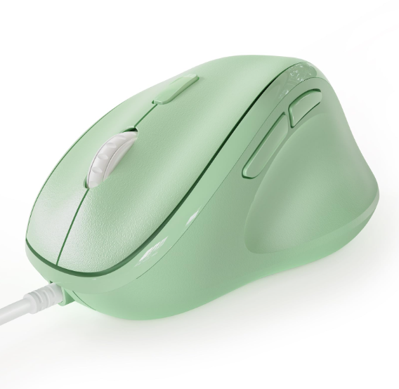 Picture of Micropack M-105 Silent Green Wired Optical Mouse
