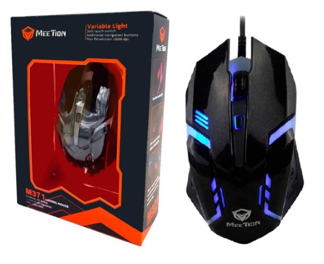 Picture of Meetion MT-M371 Wired Black Gaming Mouse