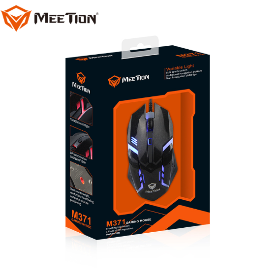 Picture of Meetion MT-M371 Wired Black Gaming Mouse
