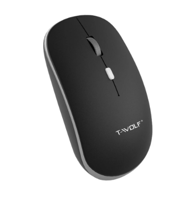Picture of T-WOLF T90 Wireless (Dual Mode) Silent Black Rechargeable Mouse