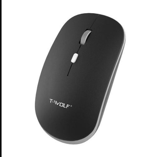 Picture of T-WOLF T90 Wireless (Dual Mode) Silent Black Rechargeable Mouse