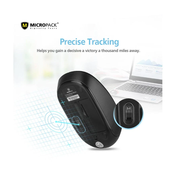 Picture of Micropack MP-716W Black Wireless Mouse