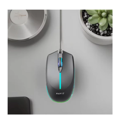 Picture of Havit MS68 Wired Black Programmable Gaming Mouse