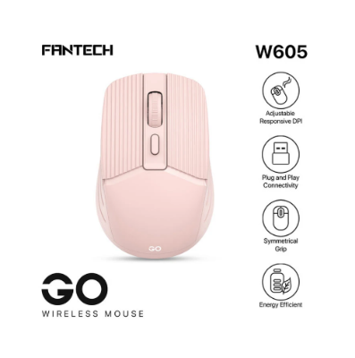 Picture of Fantech Go W605 Wireless Beige Optical Mouse
