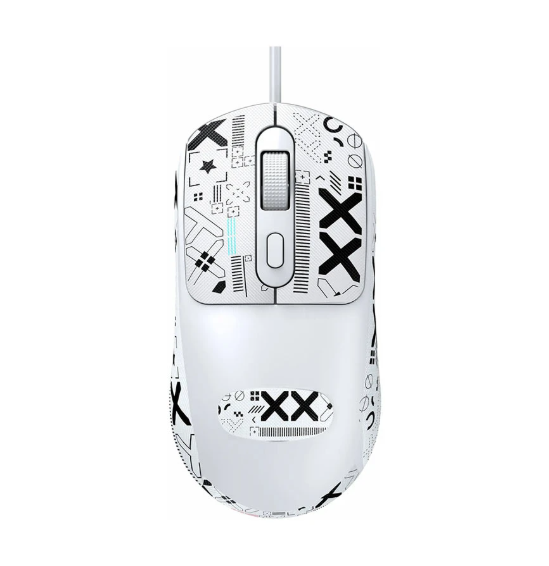 Picture of T-WOLF G580 Wired White Optical Mouse With Grip Tape