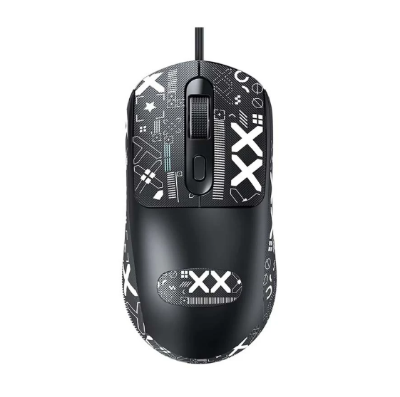 Picture of T-WOLF G580 Wired White Optical Mouse With Grip Tape