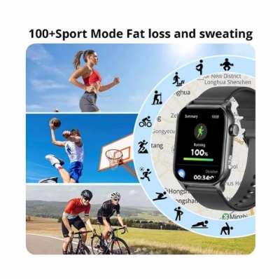 Picture of COLMI P78 Black Bluetooth Calling Smart Watch