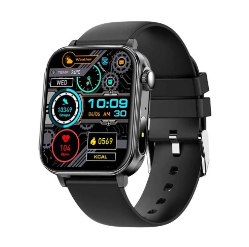 Picture of COLMI P80 Bluetooth Calling Black Smart Watch With Silicone Strap