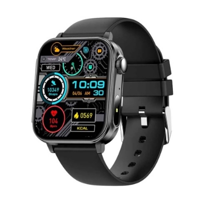 Picture of COLMI P80 Bluetooth Calling Black Smart Watch With Silicone Strap