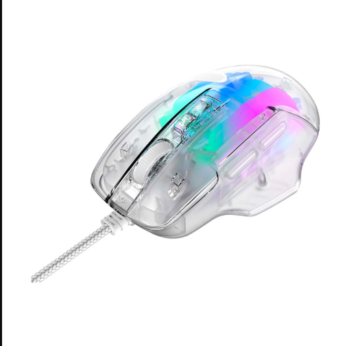 Picture of Havit MS1011SE Wired Transparent White Programmable Gaming Mouse