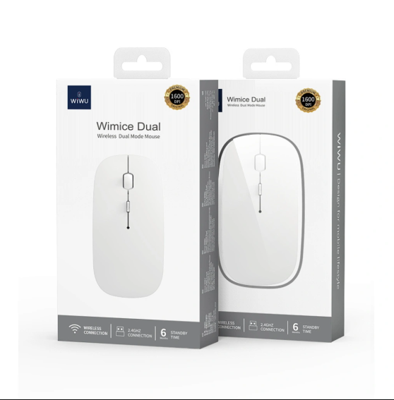 Picture of WiWU WM101 Pro Wireless (Dual Mode) Pearl White Silent Mouse