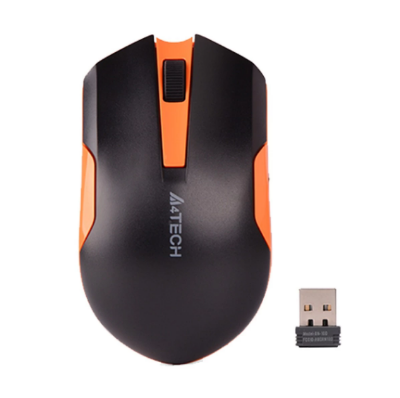Picture of A4TECH G3-200/200N Black & Orange Wireless Mouse