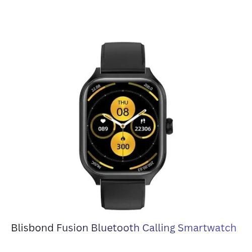 Picture of Blisbond Fusion Black AMOLED Bluetooth Calling Smart Watch