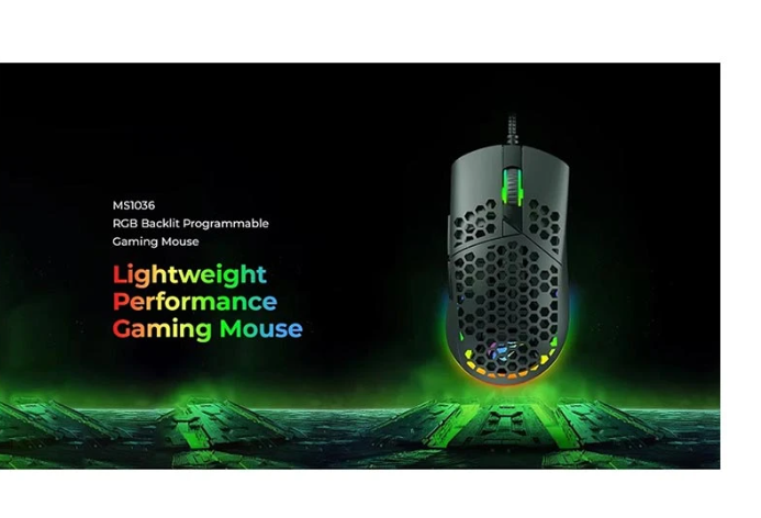 Picture of Havit MS1036 RGB Wired Black Programmable Gaming Mouse