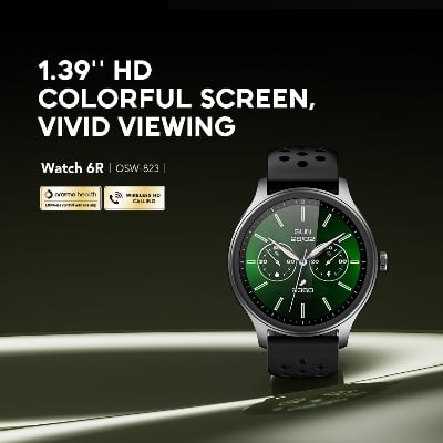 Picture of Oraimo Watch 6R Black Bluetooth Calling Smart Watch #OSW-823