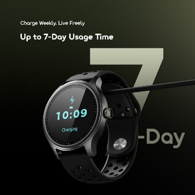 Picture of Oraimo Watch 6R Black Bluetooth Calling Smart Watch #OSW-823