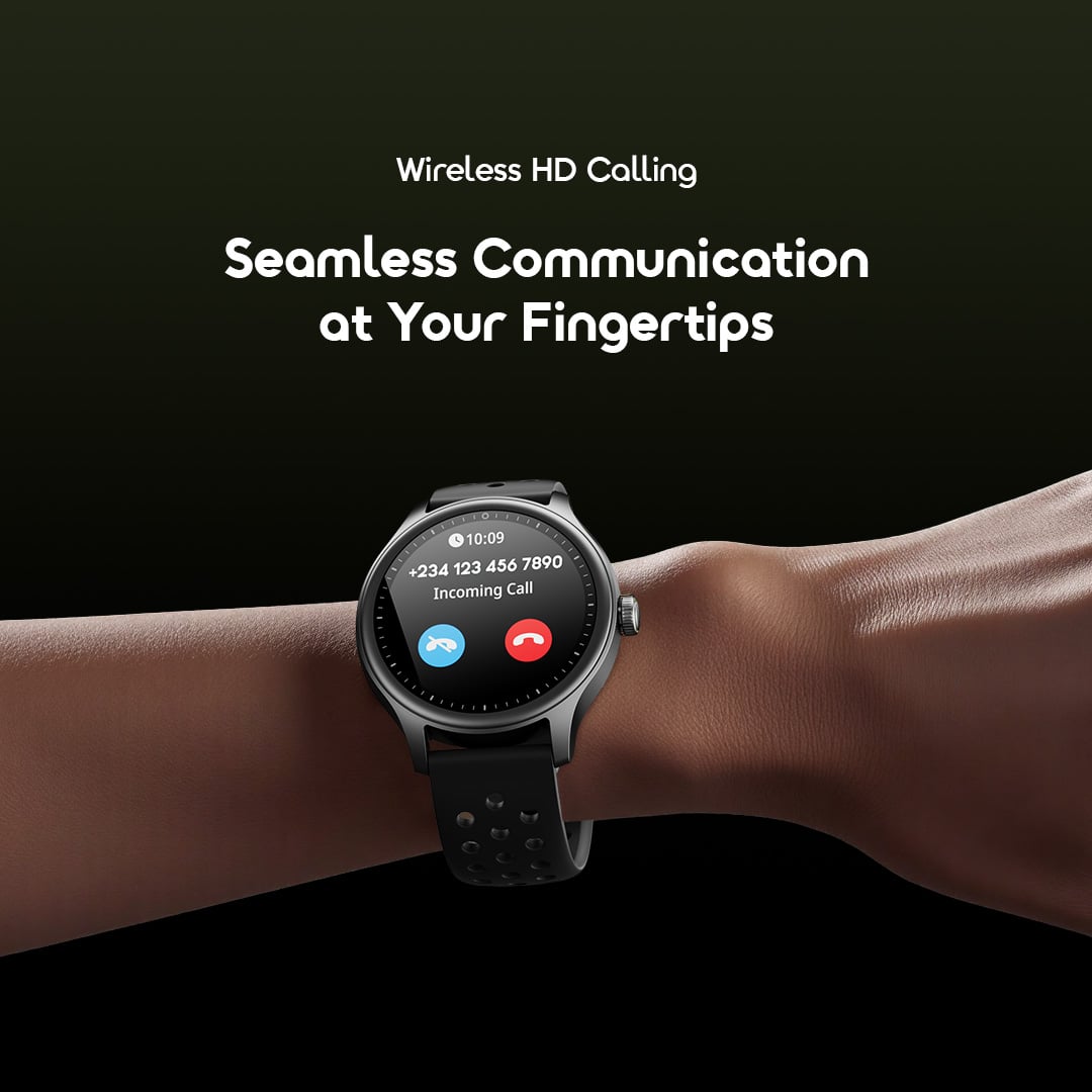 Picture of Oraimo Watch 6R Black Bluetooth Calling Smart Watch #OSW-823