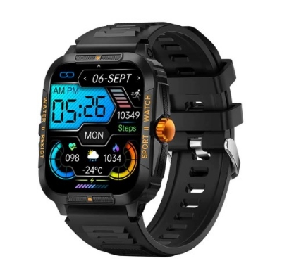 Picture of COLMI P76 Black & Orange Bluetooth Calling Smart Watch