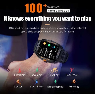 Picture of COLMI P76 Black & Orange Bluetooth Calling Smart Watch