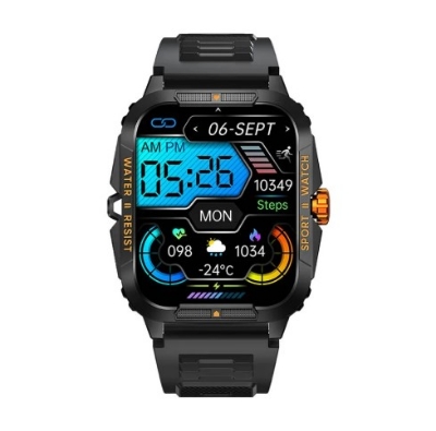 Picture of COLMI P76 Black & Orange Bluetooth Calling Smart Watch