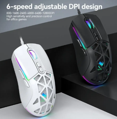 Picture of T-WOLF G520 RGB Wired Black Gaming Mouse