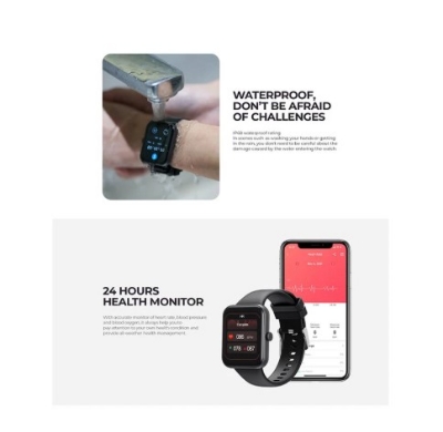 Picture of Havit M9035 Full-Touch Waterproof Black & Gray Smart Watch