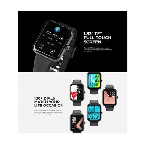 Picture of Havit M9035 Full-Touch Waterproof Black & Gray Smart Watch